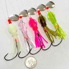 BEST FLUKE FLOUNDER B2 SQUID FISHING RIGS LURES GAMAKATSU SEA BASS (FREE LURES) picture