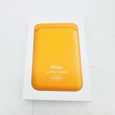 Genuine Apple iPhone LEATHER Wallet with MagSafe Orange - A2504 MHLP3ZE/A  -NEW picture