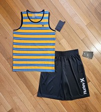 NEW Hurley Youth Big Boy Cotton Tank Top & Short Set (YM - 10/11) picture