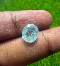 1.98ct 100% natural top quality neon blue paraiba tourmaline oval loose gemstone picture