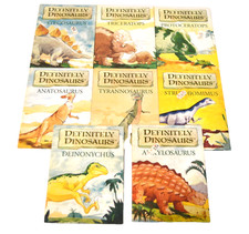 Vintage DEFINITELY DINOSAURS Lot of 8 Mary Packard Hardcover Hasbro 1997 picture