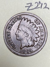 1864 Indian cent,  coin #Z272 picture
