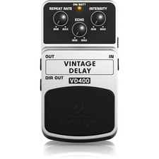 Behringer VINTAGE DELAY VD400 Vintage Analog Delay Effects Pedal, White picture