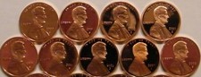 2000-2008 S Lincoln Memorial Cent Gem Deep Cameo Proof Run 9 Coin Set US Mint. picture