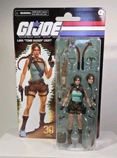G.I. Joe Classified Lara Croft TOMB RAIDER Retro card In Hand picture