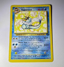 Wizards of the Coast Vaporeon 28/64 Jungle Rare 80 HP Unlimited Regular EN picture