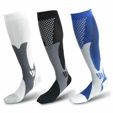 1/5 Pairs 30-40 mmHg Compression Socks - Knee High Support for Running & Sports picture