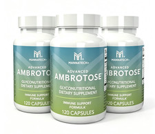 3Pack ，Mannatech Advanced Ambrotose Capsules Dietary Supplement 120 Count Top picture