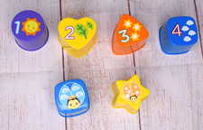 Vtech Crazy Legs Learning Bug Replacement Shapes Blocks Set of 6 picture