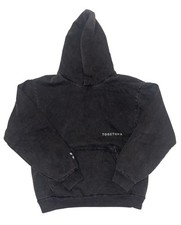 TOGETHXR Everyone Watches Womens Sports Hoodie Charcoal Gray Vintage Wash M picture