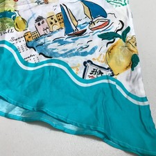 NWT Seafolly Multicolor Viscose/Silk One Shoulder Dress Swim Cover-Up Size S picture