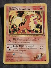 Blaine's Growlithe 062/132 Gym Heroes Regular MP/HP picture