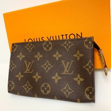 Auth Louis Vuitton Bucket Pouch PM Monogram Accessory Pouch Pochette France picture