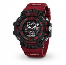 Activa X Invicta Ardus ACW8089-006 Men's 58mm Red Analog Digital Watch New picture