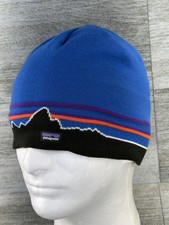 Patagonia Classic Beanie Hat Cap Fitz Roy Andes Blue Mountains Skyline Hiking picture
