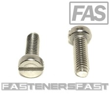 (50) M4-0.7 x12 Stainless Steel Slotted Cheese Head Machine Screw DIN84 A2 M4x12 picture