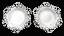  VINTAGE PAIR TIFFANY & CO STERLING SILVER 4 3/4 NUT DISHES  picture