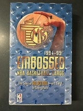rare 1994-1995 Topps NBA Embossed Hobby Box - chase Jordan and Shaq Golden Idols picture