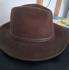 Vintage Scala Classico Dorfman Pacific Men's Brown Hat Size L picture