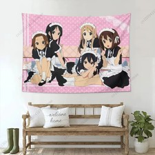 2025 Hot Cute Anime Tapestry K-ON Kawaii Flags Wall Tapestries Wall Hanging picture
