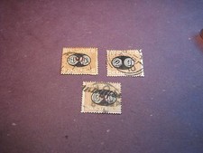 Italy Stamp Scott# J25-J27 Postage Due 1890-91   C275 picture
