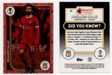 2023-24 Topps Merlin UEFA | Mohamed Salah Rose Gold Shimmer /299 | 107/299 #69 picture