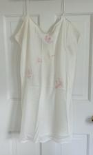 Vintage Natori Private Luxuries IVORY Silky Slip Adjustable Straps Lingerie XL picture