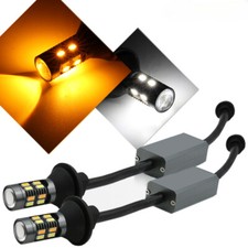 2X 3157/4114K Error-Free Switchback LED White Amber Turn Signal/DRL Light Bulbs picture