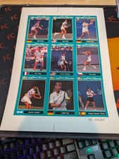 RARE..1992 Netpro Tour Stars Tennis Card Prototype Set (9) Lendl, Becker, Graf + picture