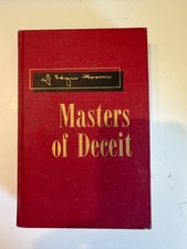 Masters Of Deceit Signed J Edgar Hoover FBI 1958 1st Ed, letter to journalist picture