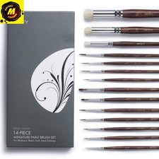 ARTIFY 14 PCS Miniature Paint Brush Set: Bionic Hair Fine Brushes with Goat H... picture