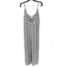 Loft Beach Medallion Wide Leg Jumpsuit Medium Boho Coastal Resortwear EUC picture