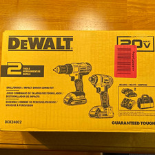 DEWALT 20V MAX DCK240C2 Drill/Driver & Impact Driver Kit w/2 Li-Ion Batteries picture