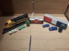 Life-Like Trains Santa Fe Diesel Blaster HO Scale Electric Train Cars Truck Lot picture