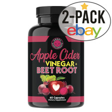  Angry Supplements Apple Cider Vinegar ACV + Beet Root Healthy Circulation 2PACK picture