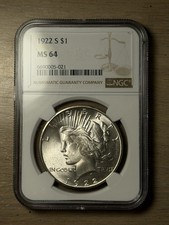 1922 S Peace Silver Dollar NGC MS 64 picture