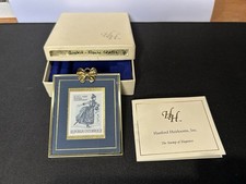 Hanford Heirloom Austria 3 S Figure Skating Stamp #71 of 2000, Original Box cert picture