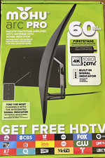 New Mohu - Arc Pro Indoor Amplified HDTV Antenna 60-Mile Range - Black picture
