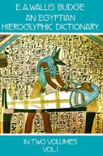 An Egyptian Hieroglyphic Dictionary : With an Index of English Words, Kin - GOOD picture