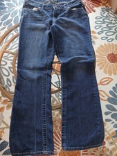 Maurices Women's Blue Jeans Bootcut Sz 12 Dark Wash High Rise picture