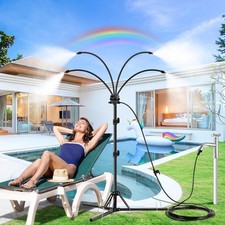 Standing Misters for outside Patio, Adjustable Height 5.3 FT Stand Misting Syste picture