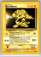 Electabuzz 20/102 Rare Base Set Unlimited Near Mint Ken Sugimori picture