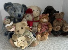 Lot 7 Russ Teddy Bear Plush Stuffed Animals Toys Lamb Orange Cat + 1 Hugfun picture