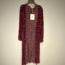 Diane von Furstenberg Tilly Wrap Dress 2XS Midi V-Neck Floral D709A picture