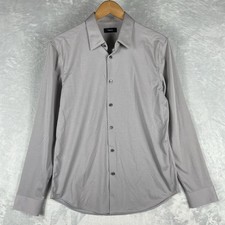 Theory Button Down Shirt Mens Medium Gray picture
