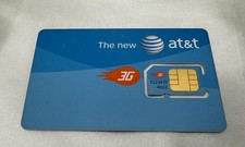 Original The New AT&T 3G Mini SIM Card 2FF for Apple iPhone 2G 1st Gen GSM RARE picture