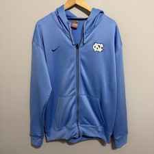 Vintage Nike Team UNC Tar Heels Full Zip Hoodie Mens Size Large picture