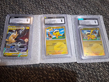 CGC Graded Pokemon TCG Chinese Holo/Reverse 3-Card Lot Captain Pikachu picture