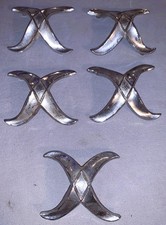 Unique Set  5  Vintage  Metal  Drawer Pulls picture