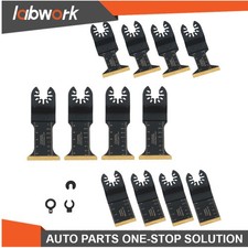 Labwork 12Pcs Titanium Oscillating Saw Blades Multi Tool Blade for Metal Plastic picture